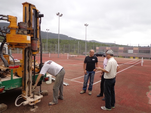 Cata de terreny al nou gimnàs municipal