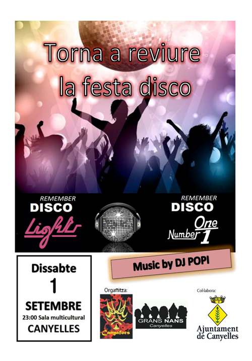 Cartell de festa disco