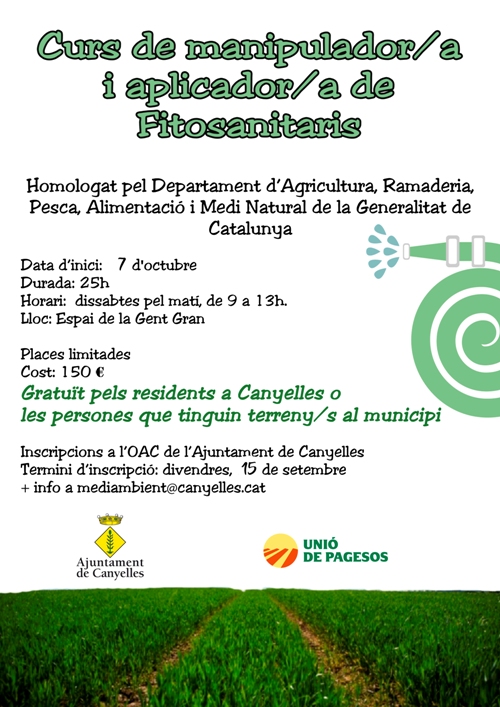 Cartell del curs de fitosanitaris